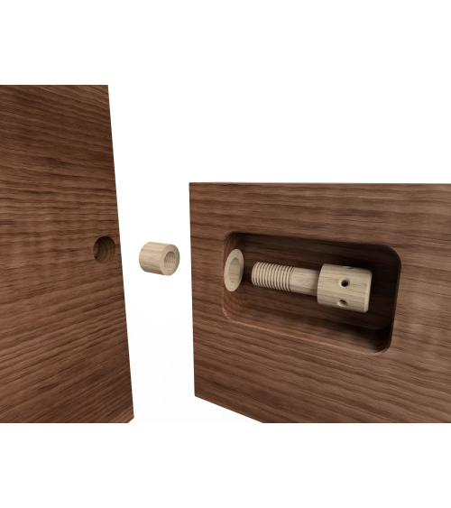 Holzverbinder Set für metallfreie Schraubverbindungen