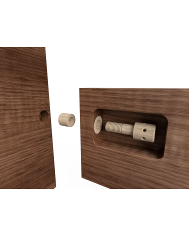 Holzverbinder Set für metallfreie Schraubverbindungen