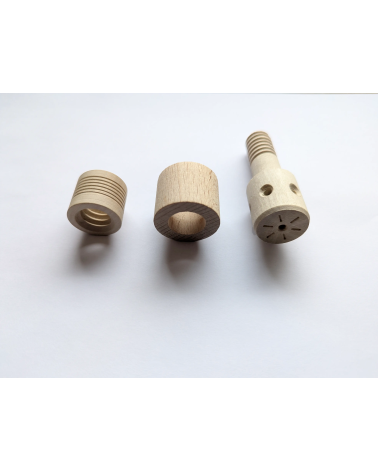 Holzverbinder Set für metallfreie Schraubverbindungen