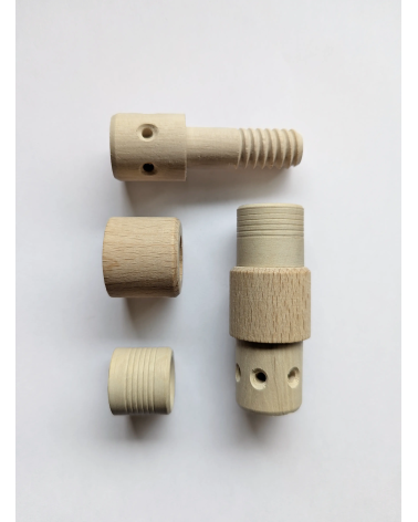 Holzverbinder Set für metallfreie Schraubverbindungen